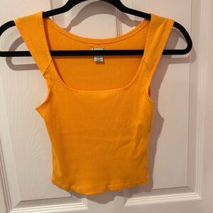 Urban Outfitters BDG Orange Ribbed Tank Top